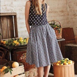 Anthropologie Maeve Gingham Skirt